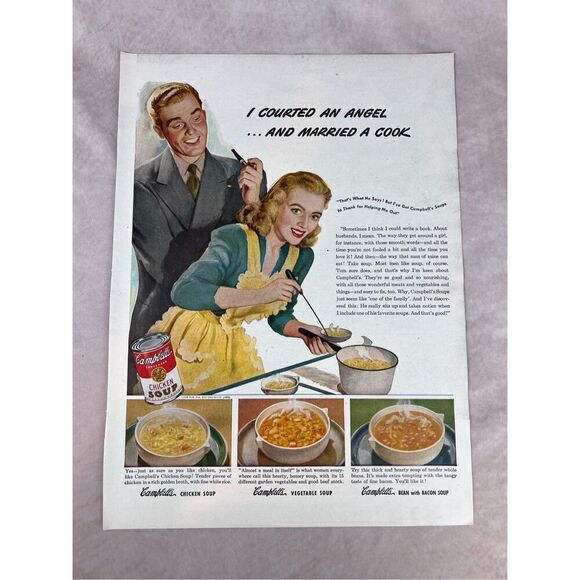 Vintage 1941 Ad for Campbell Soup Print Advertisement - Picture 1 of 5